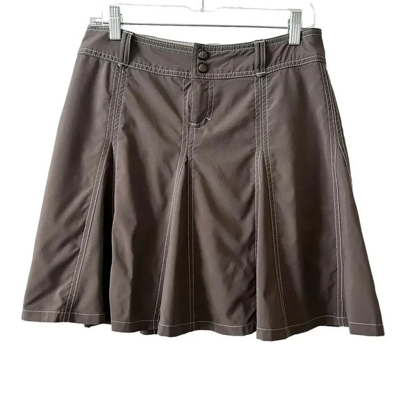 Athleta Women's Whatever Everyday Skort Skirt Stretchy Size 4P Khaki Bro… - Picture 1 of 8
